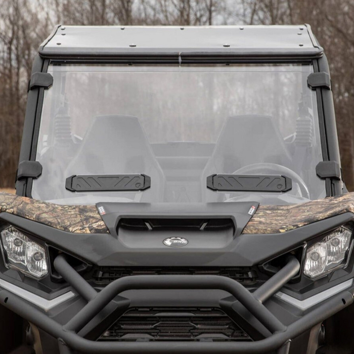 SuperATV Scratch Resistant Vented Full Windshield for Can-Am Maverick Trail