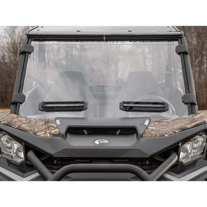 SuperATV Scratch Resistant Vented Full Windshield for Can-Am Maverick Sport