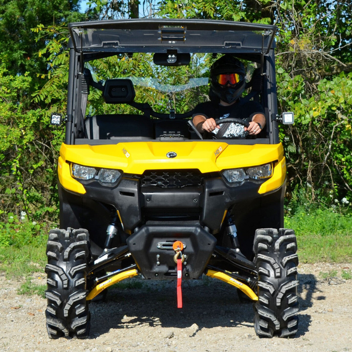 SuperATV Scratch Resistant Flip Windshield for Can-Am Defender