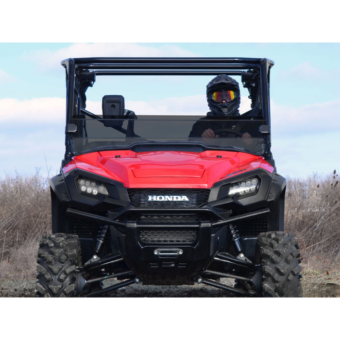 SuperATV Scratch Resistant Half Windshield for Honda Pioneer 1000