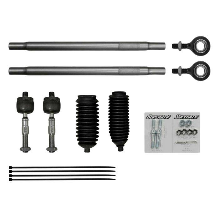 SuperATV Polaris RZR XP Turbo Heavy Duty Tie Rod Kit