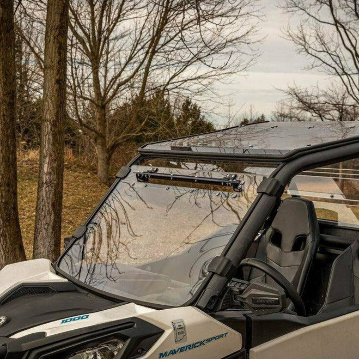 SuperATV Scratch Resistant Vented Full Windshield for Can-Am Maverick Trail