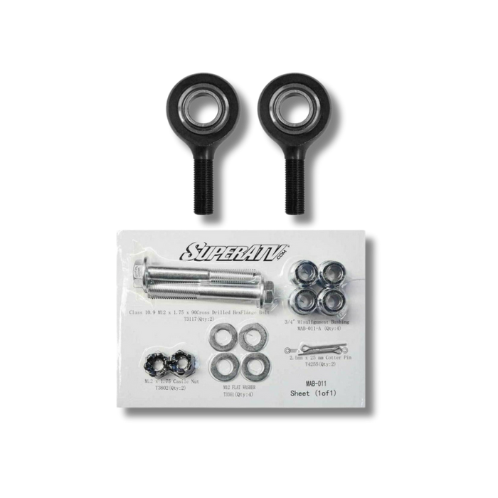 SuperATV Can-Am X3 Heavy Duty Tie Rod End Replacement Kit