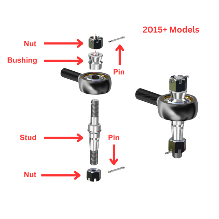 SuperATV Polaris RZR XP 1000 Heavy Duty Swaged Tie Rod Kit