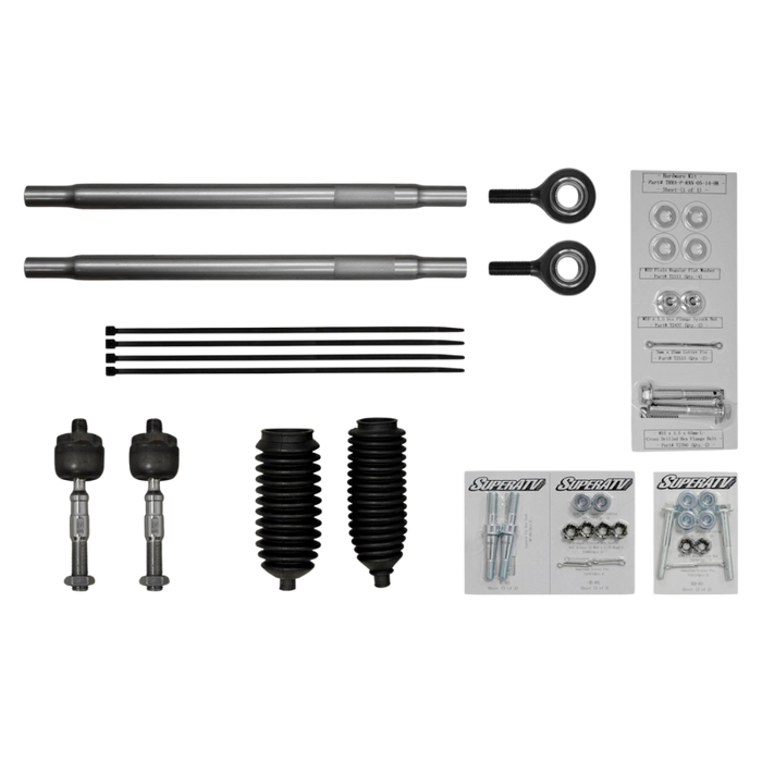 SuperATV Polaris RZR XP 1000 Heavy Duty Swaged Tie Rod Kit