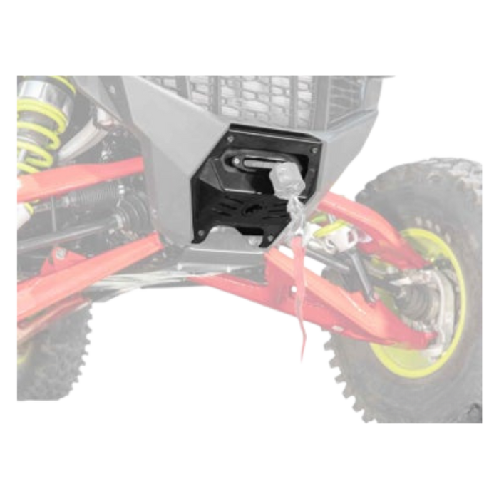 SuperATV Winch Mounting Plate for Polaris RZR Pro R