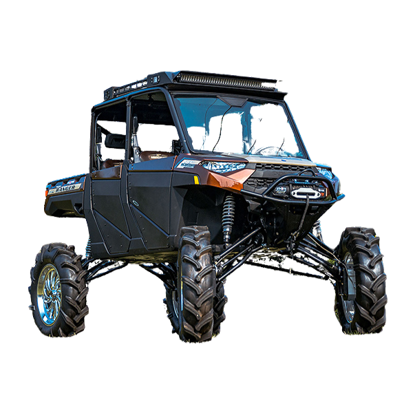 High Lifter 6-Inch APEXX Big Lift Kit with Outlaw DHT XL Axles for Polaris Ranger XP 1000 Base/HLE (2018-2019) - Satin Black