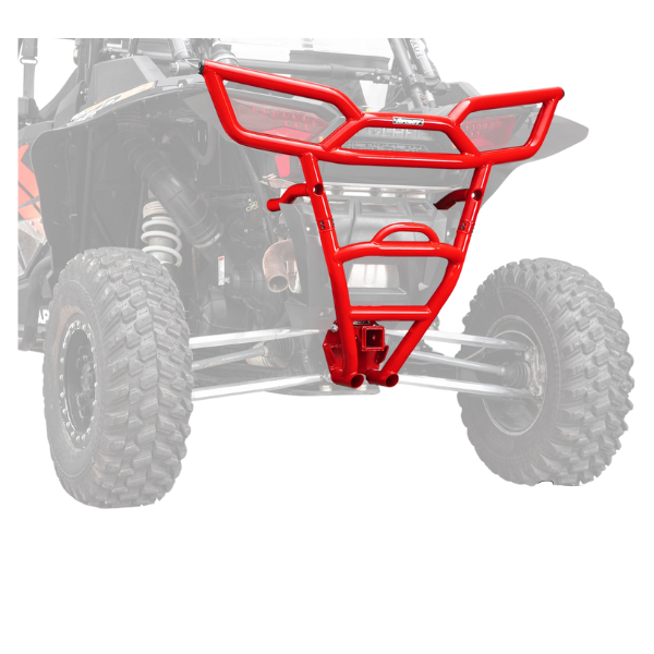 SuperATV Rear Bumper with Receiver Hitch for Polaris RZR XP 1000