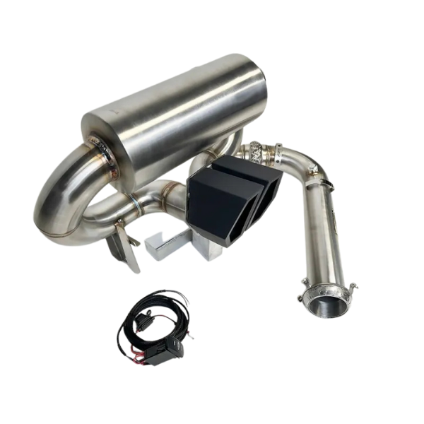 Agency Power 3 inch Turboback Valvetronic Exhaust Black Tips Can-Am Maverick X3 Turbo 2017-2025