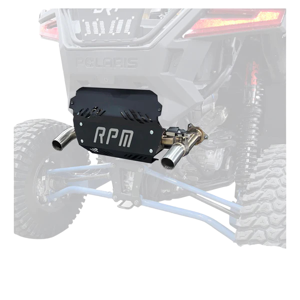 RPM SxS RZR PRO XP & Turbo R E-Valve Muffler - Dual Tip Captains Choice Exhaust - 2020-2025 PRO XP & TURBO R