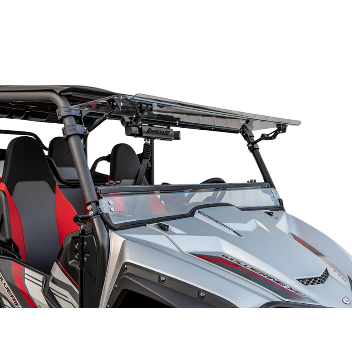 SuperATV Scratch Resistant Flip Windshield for Yamaha Wolverine X4