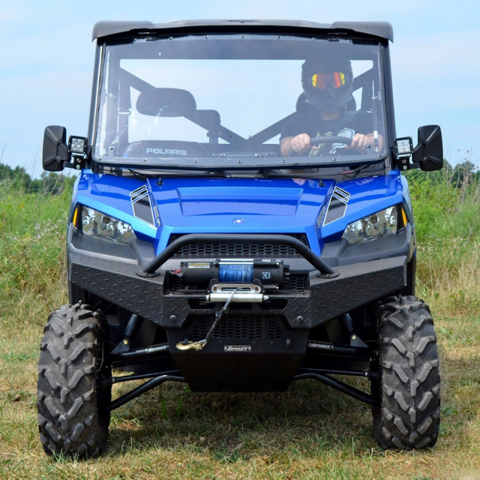 SuperATV Scratch Resistant Flip Windshield for Polaris Ranger XP 1000