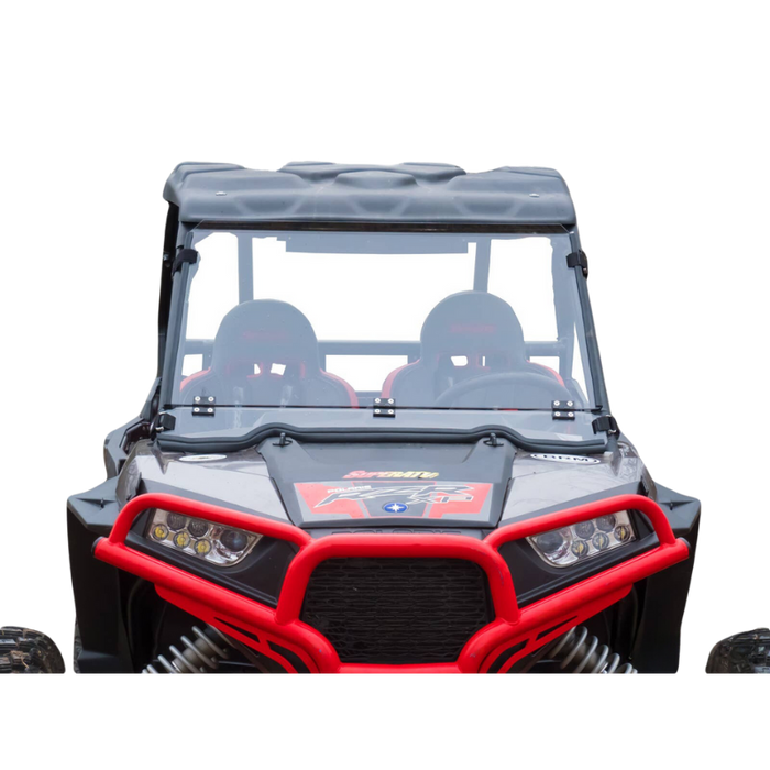 SuperATV Scratch Resistant Flip Down Windshield for Polaris RZR XP 1000