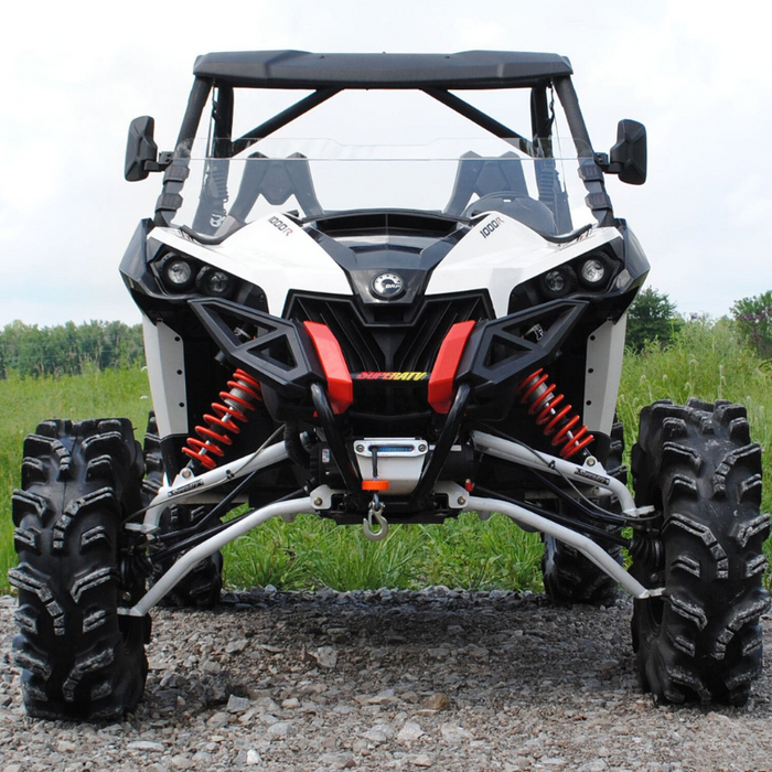 SuperATV Scratch Resistant Half Windshield for Can-Am Maverick