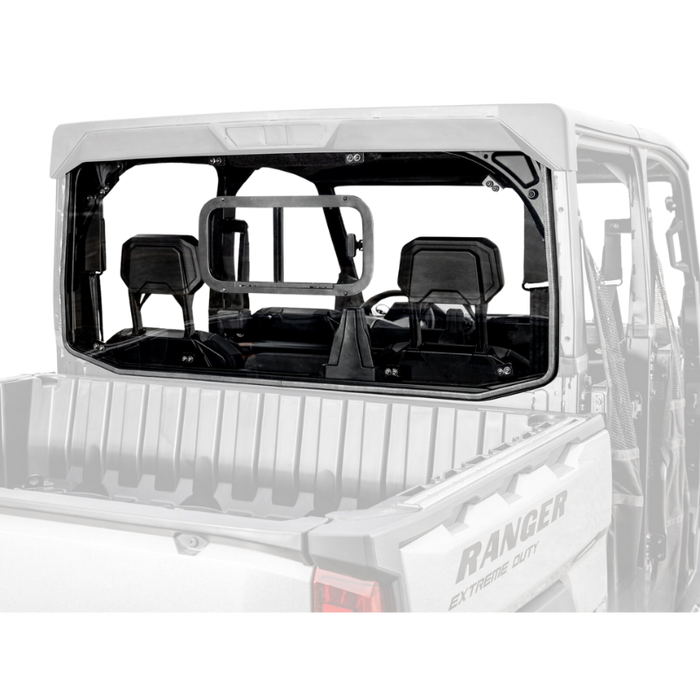 SuperATV Sliding Rear Windshield for Polaris Ranger XD 1500