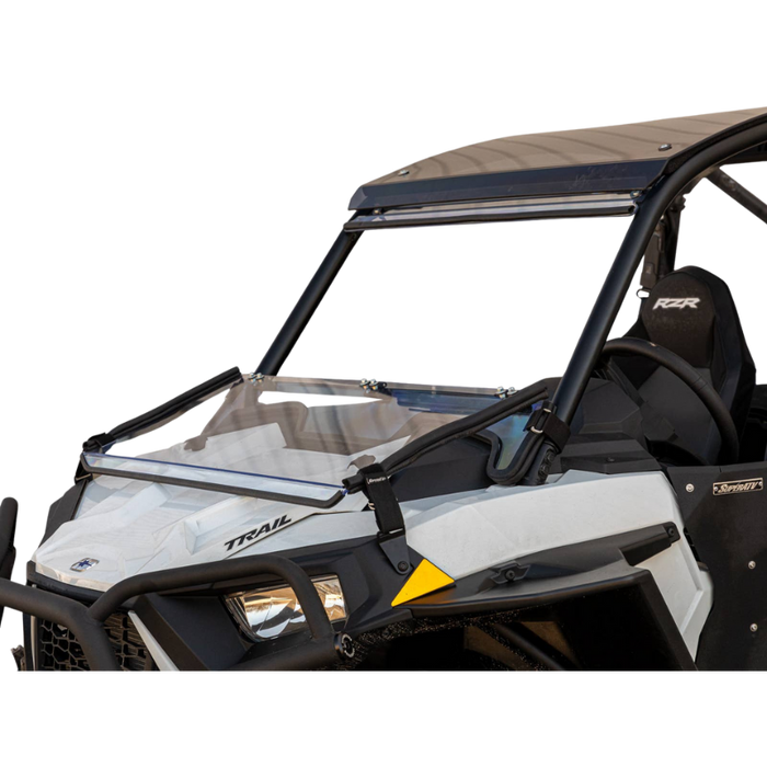 SuperATV Scratch Resistant Flip Down Windshield for Polaris RZR Trail S 900