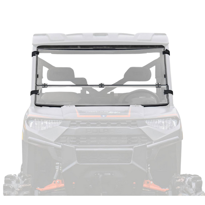 SuperATV Scratch Resistant Flip Down Windshield for Polaris Ranger XP 570