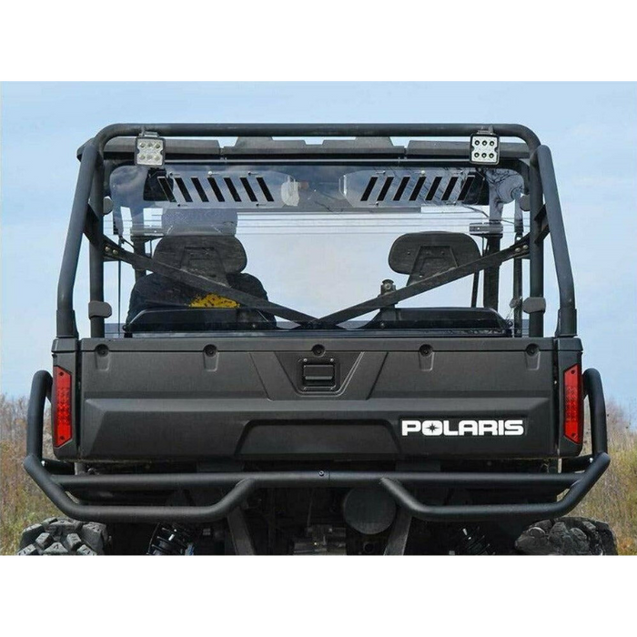 SuperATV Vented Full Rear Windshield for Polaris Ranger 900 Diesel