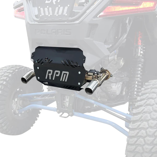 RPM SxS RZR PRO XP & Turbo R E-Valve Muffler - Dual Tip Captains Choice Exhaust - 2020-2025 PRO XP & TURBO R