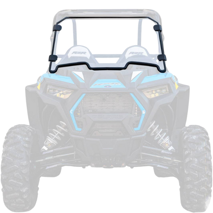 SuperATV Scratch Resistant Full Windshield for Polaris RZR XP Turbo