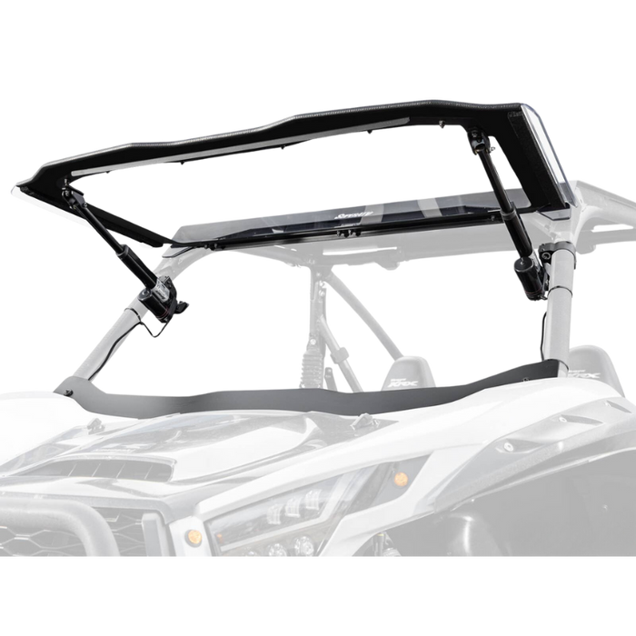 SuperATV MaxDrive Power Flip Windshield for Kawasaki KRX