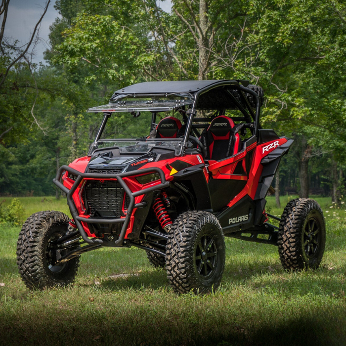 SuperATV Scratch Resistant Flip Windshield for Polaris RZR Turbo S