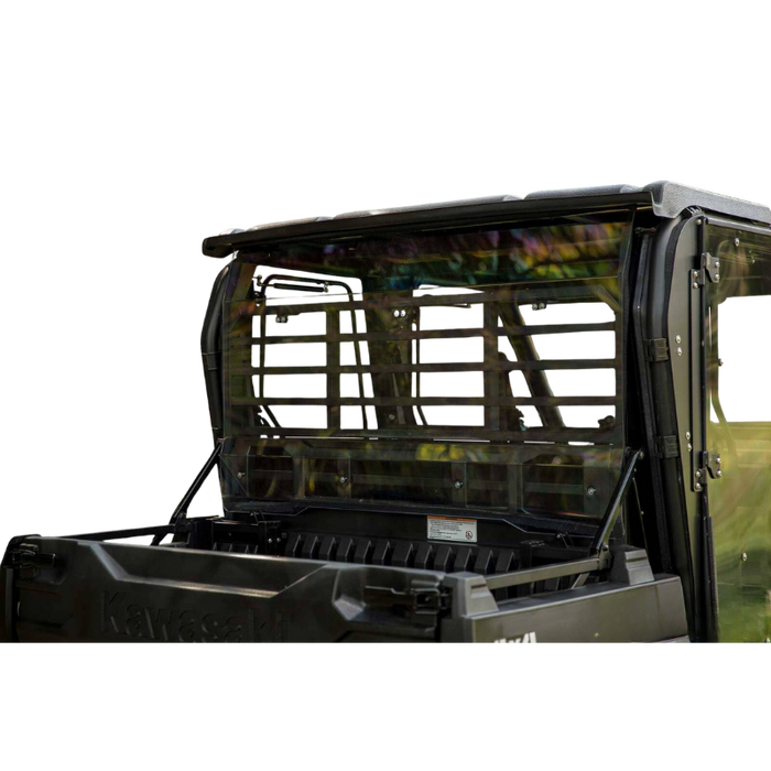 SuperATV Kawasaki Mule Pro Scratch Resistant Tinted Rear Windshield