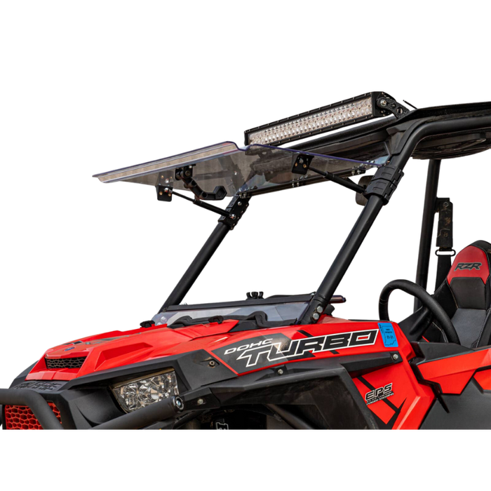 SuperATV Scratch Resistant Flip Windshield for Polaris RZR S 1000