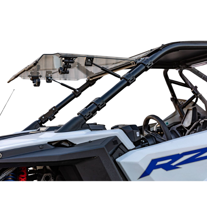 SuperATV Scratch Resistant Flip Windshield for Polaris RZR Pro XP