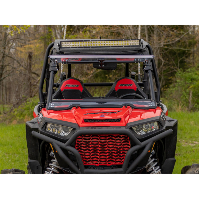 SuperATV Scratch Resistant Flip Windshield for Polaris RZR 900