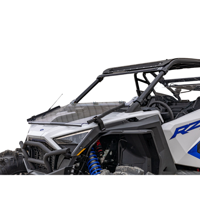 SuperATV Scratch Resistant Flip Down Windshield for Polaris RZR Pro XP