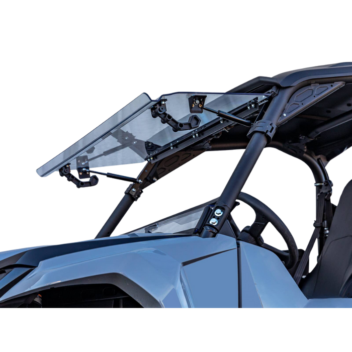 SuperATV Scratch Resistant Flip Windshield for Yamaha Wolverine RMAX