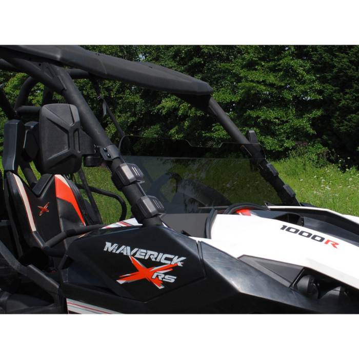 SuperATV Scratch Resistant Half Windshield for Can-Am Maverick