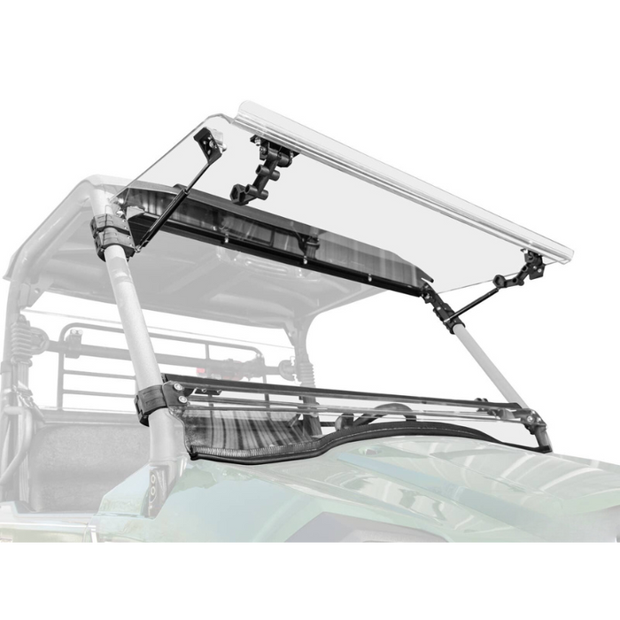 SuperATV Scratch Resistant Flip Windshield for Kawasaki Mule Pro-MX