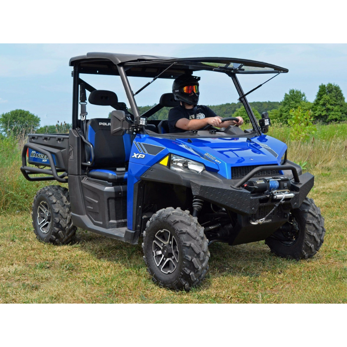 SuperATV Scratch Resistant Flip Windshield for Polaris Ranger XP 1000