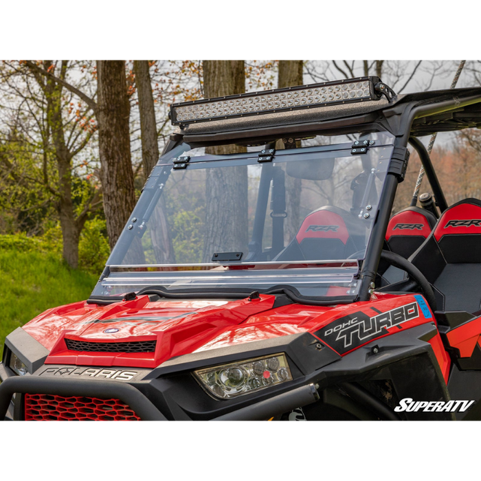 SuperATV Scratch Resistant Flip Windshield for Polaris RZR 900