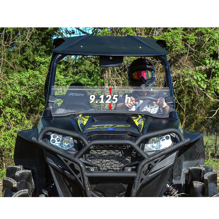 SuperATV Half Windshield for Polaris RZR