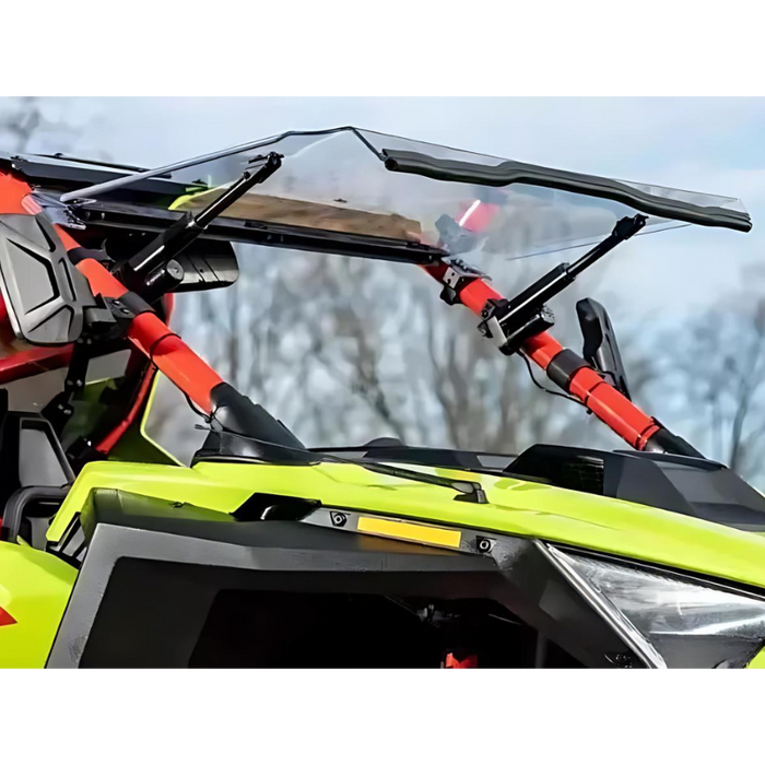 SuperATV MaxDrive Power Flip Windshield for Polaris RZR Pro