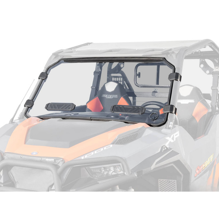 SuperATV Scratch Resistant Vented Full Windshield for Polaris General XP 1000