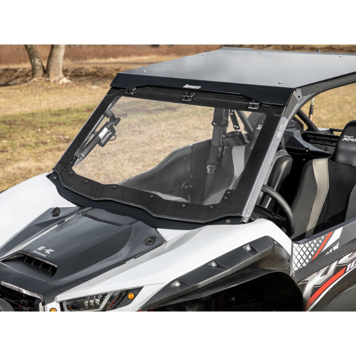 SuperATV MaxDrive Power Flip Windshield for Kawasaki KRX