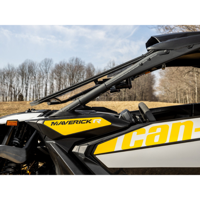 SuperATV MaxDrive Power Flip Windshield for Can-Am Maverick R