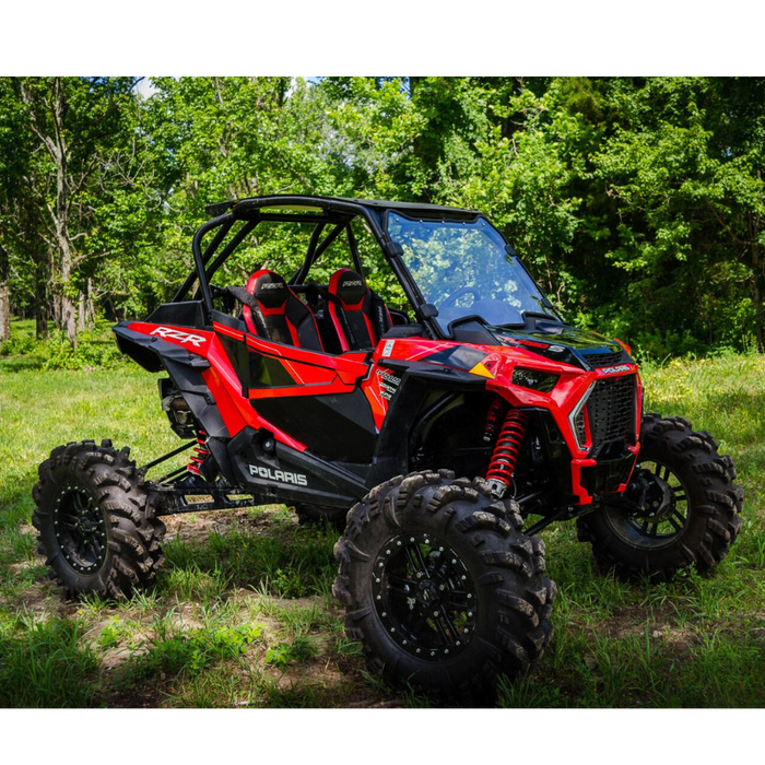 SuperATV Scratch Resistant Full Windshield for Polaris RZR Turbo S