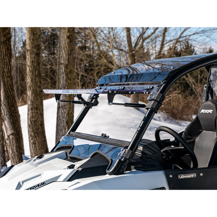 SuperATV Scratch Resistant Flip Windshield for Polaris RZR Trail S 900