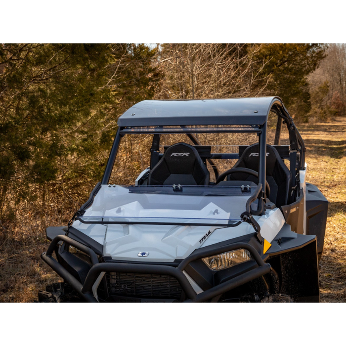 SuperATV Scratch Resistant Flip Down Windshield for Polaris RZR Trail S 1000