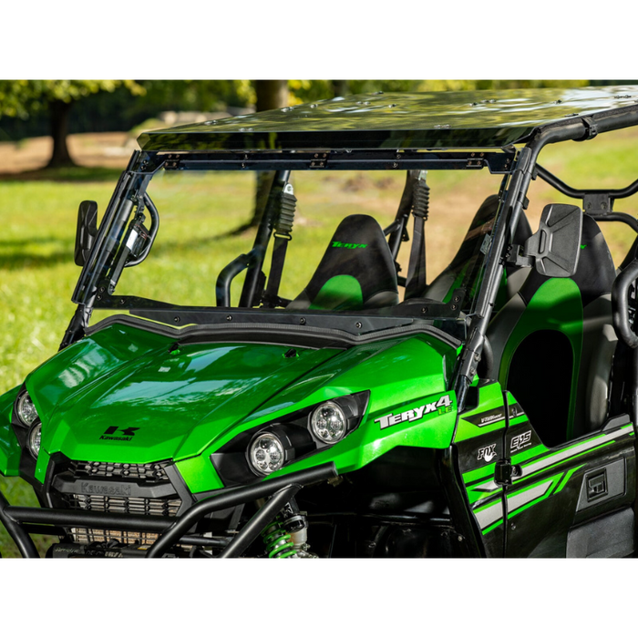 SuperATV MaxDrive Power Flip Windshield for Kawasaki Teryx