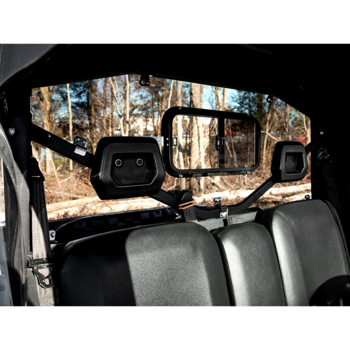 SuperATV Sliding Rear Windshield for Can-Am Defender