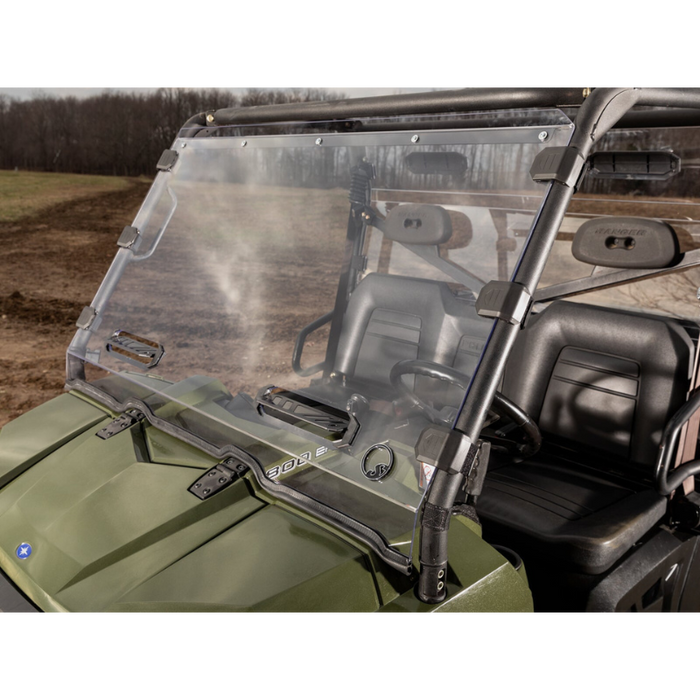 SuperATV Polaris Ranger 900 Diesel Scratch Resistant Vented Full Windshield