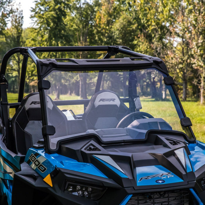 SuperATV Scratch Resistant Full Windshield for Polaris RZR XP Turbo