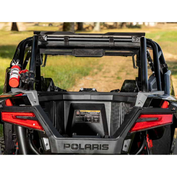 SuperATV Vented Rear Windshield for Polaris RZR Turbo R