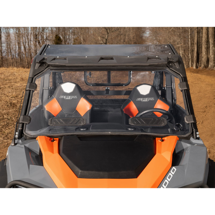 SuperATV Scratch Resistant Vented Full Windshield for Polaris General